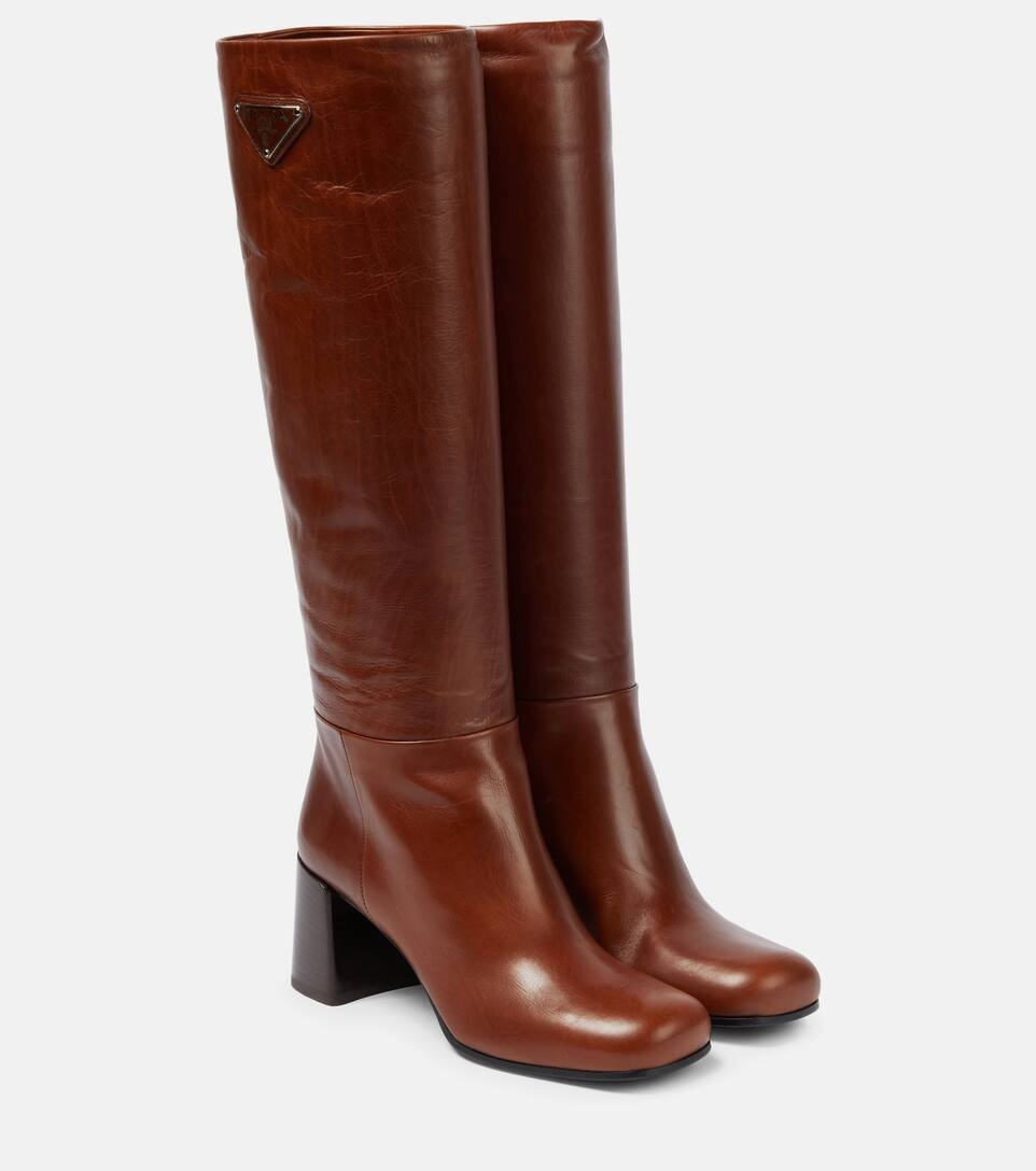 Knee-high leather boots | Mytheresa (UK)