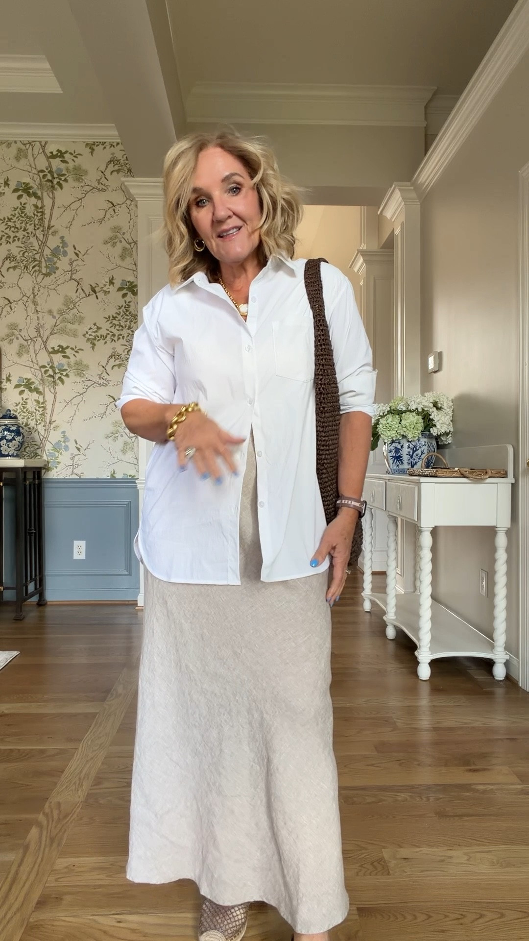 Quince linen slip skirt restocked. 
This is a medium but I’d recommend sizing down. 
White performance poplin blouse restocked. I wear a small petite 
This skirt can go to work, everyday casual? Dinner dates too. 

For work, European travel, city wandering or everyday.

#LTKOver40 #LTKootd #LTKWorkwear

#LTKActive #LTKTravel