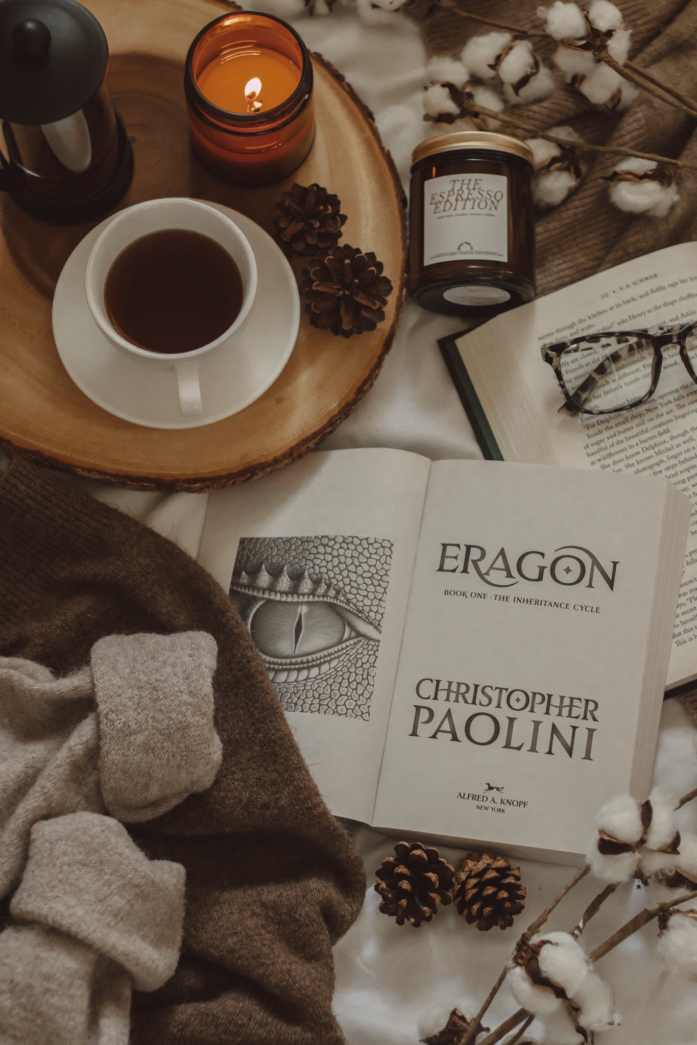 Are there any books written before 2010 that you either already love or want to prioritize reading? 🕰️
⠀⠀⠀⠀⠀⠀⠀⠀⠀
I somehow missed the Eragon craze as a kid, but when I picked it up earlier this year, I was captivated! 🐉 
⠀⠀⠀⠀⠀⠀⠀⠀⠀
As soon as I finished it, I shoved my copy into the hands of my 16-year-old nephew (who is an aspiring fantasy author) and went, “YOU HAVE TO READ THIS!” 😂 Spoiler alert: he loved it and flew through the entire rest of the series in the span of a couple weeks 🙌🏼
⠀⠀⠀⠀⠀⠀⠀⠀⠀
I have a handful of books on my TBR that were published prior to 2010 that I can’t wait to read 📖 
⠀⠀⠀⠀⠀⠀⠀⠀⠀
Have you read Eragon yet? ⚔️
⠀⠀⠀⠀⠀⠀⠀⠀⠀
books | book photo | book flatlay | cozy book aesthetic | book recommendations | coffee and books | cozy vibes | dragon books | ya fantasy 

#LTKHome #LTKFindsUnder50