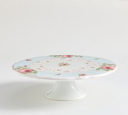 LoveShackFancy Garden Floral Porcelain Cake Stand | Pottery Barn (US)
