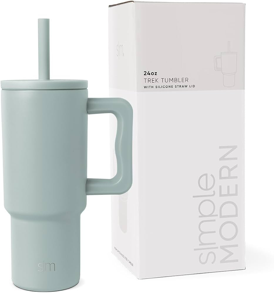 Simple Modern Kids 24 oz Tumbler with Handle and Silicone Straw Lid | Spill Proof and Leak Resist... | Amazon (US)