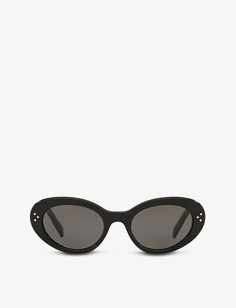 CELINE CL40193I oval-frame acetate sunglasses | Selfridges