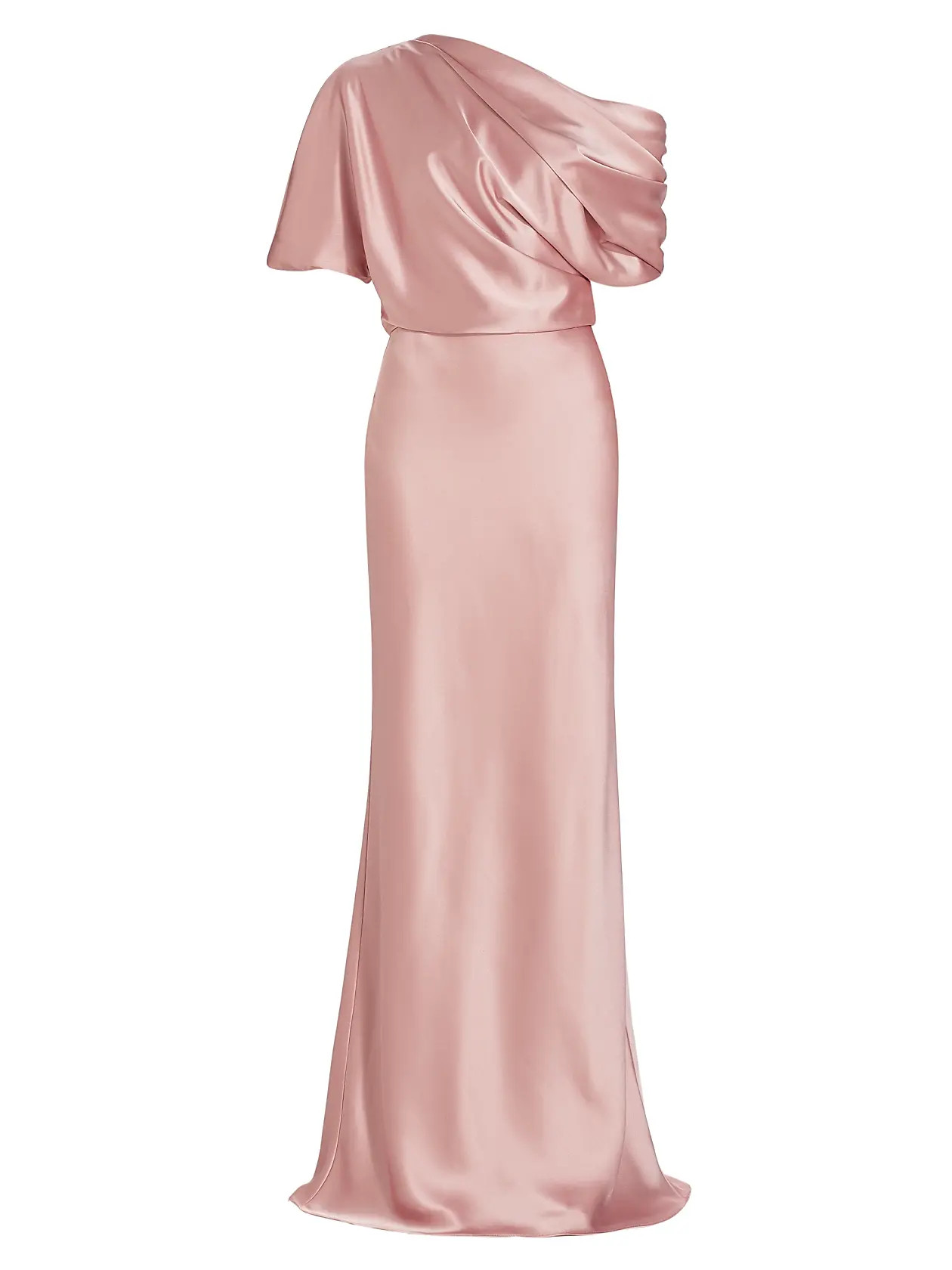 Satin One-Shoulder Gown | Saks Fifth Avenue