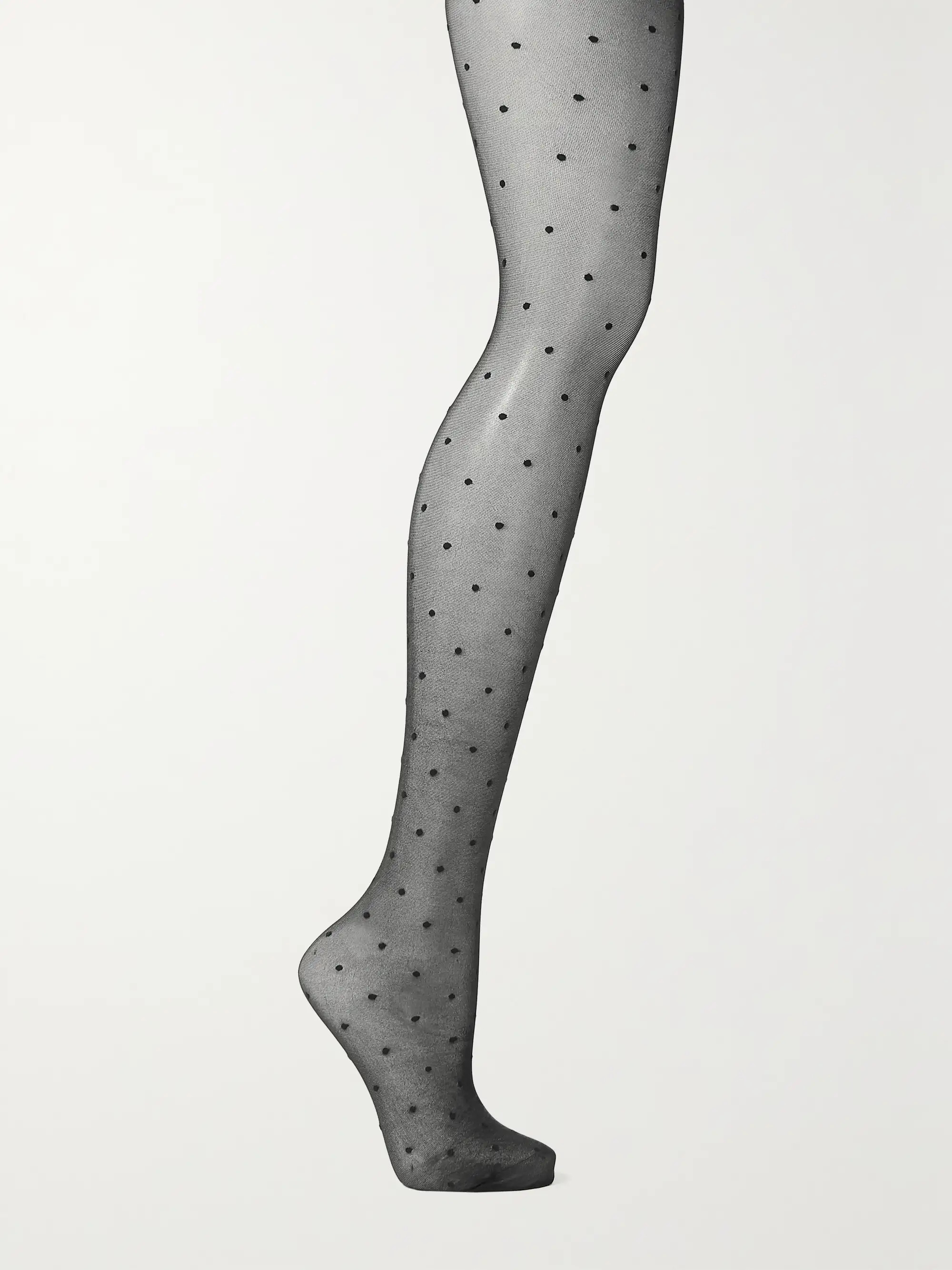 Black Dot 15 denier point d'esprit tights | FALKE | NET-A-PORTER | NET-A-PORTER (US)