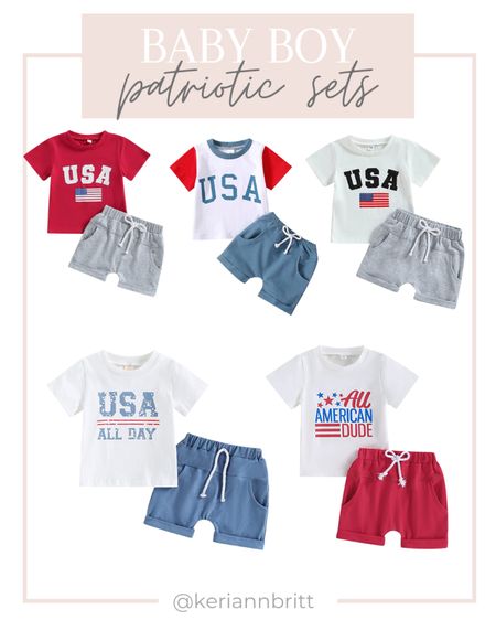 Baby Boy USA outfit sets 

4th of July outfit / baby boy summer outfit / graphic tee / graphic t-shirt sets / tee and shorts set / usa clothes / 

#LTKbaby #LTKkids