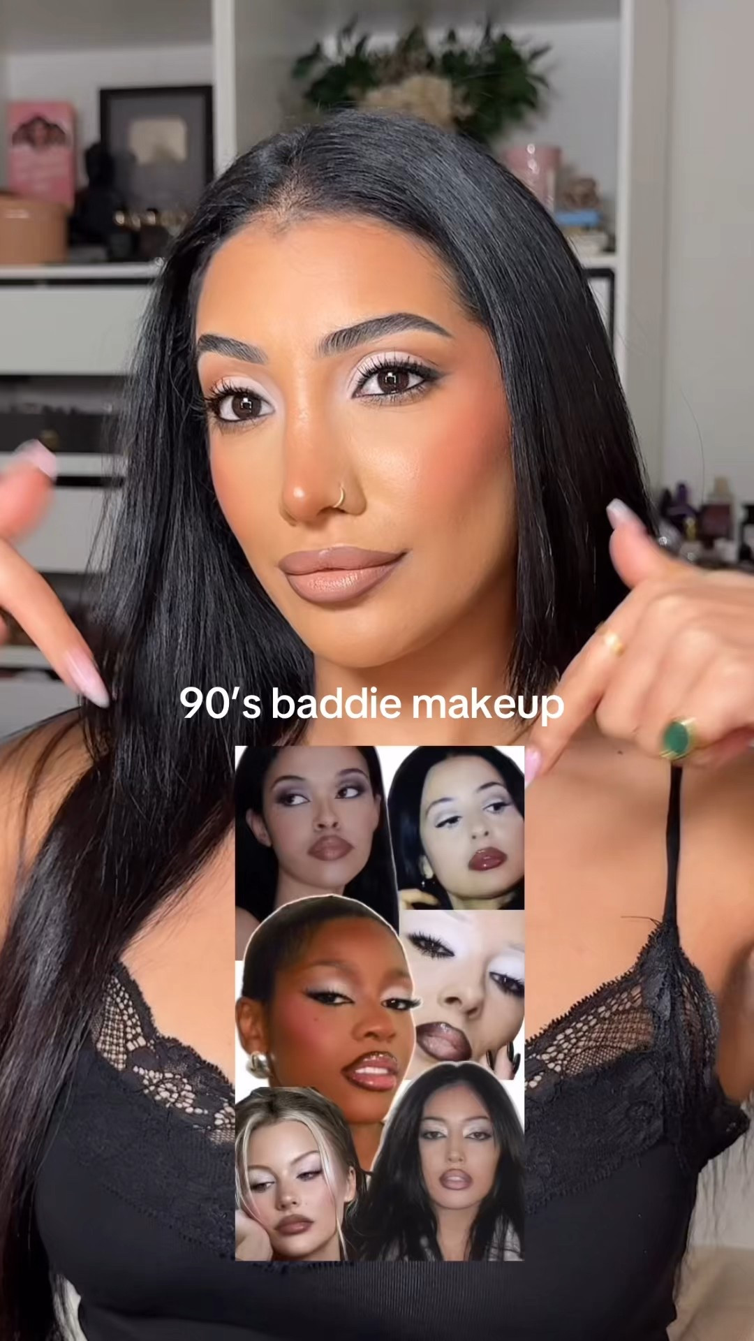 90’s baddie makeup 

#LTKbeauty