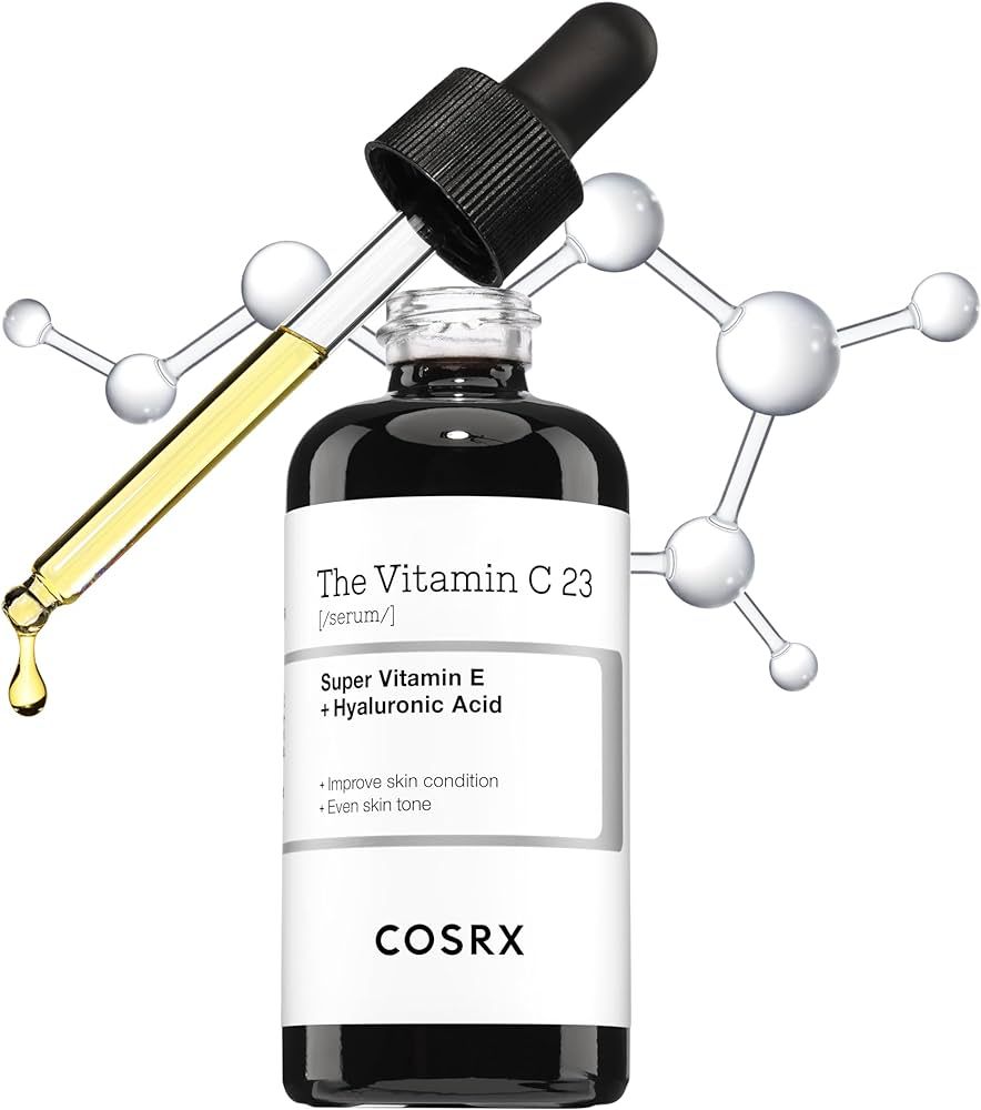 COSRX Pure Vitamin C Serum with Vitamin E & Hyaluronic Acid, Brightening & Hydrating Facial Serum... | Amazon (US)