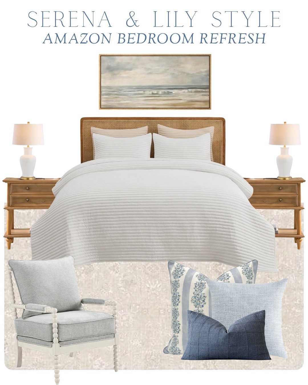 Give your bedroom a Serena & Lily inspired refresh with these looks for less!￼

#LTKHome