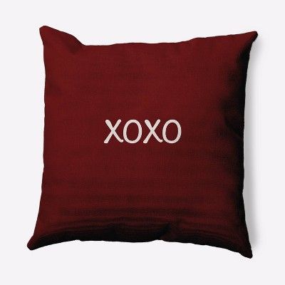 16"x16" 'XOXO' Valentines Square Throw Pillow - e by design | Target