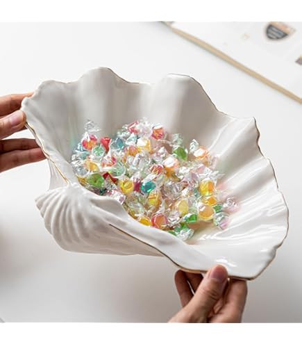Artificial Clam Decorative Bowl, Resin Clam Shell for Home Décor, Mediterranean Seashell Decorat... | Amazon (US)