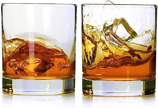 KGnB Whiskey Glasses,Set of 2,11 oz,Premium Scotch Glasses,Bourbon Glasses for Cocktails,Rock Sty... | Amazon (US)