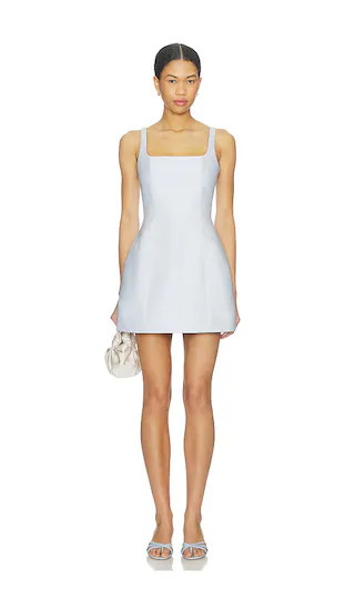 Otis Square Neck Mini Dress in Sky | Revolve Clothing (Global)