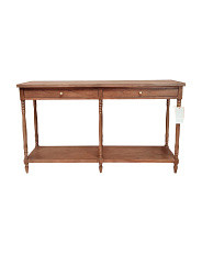60x34.5 Spindle Leg Console Table | Furniture & Lighting | Marshalls | Marshalls