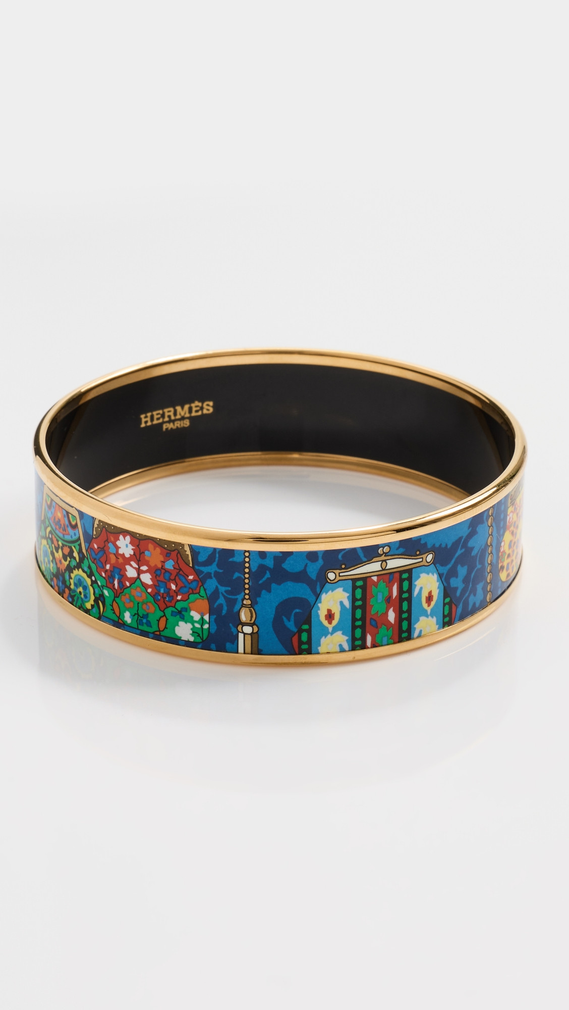 Hermes Enamel Wide Bangle | Shopbop