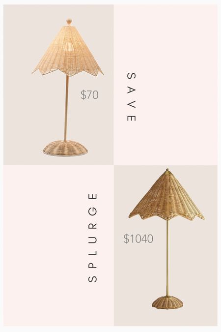 scalloped rattan parasol lamp look for less living room foyer console table home decorr

#LTKstyletip #LTKsalealert #LTKhome