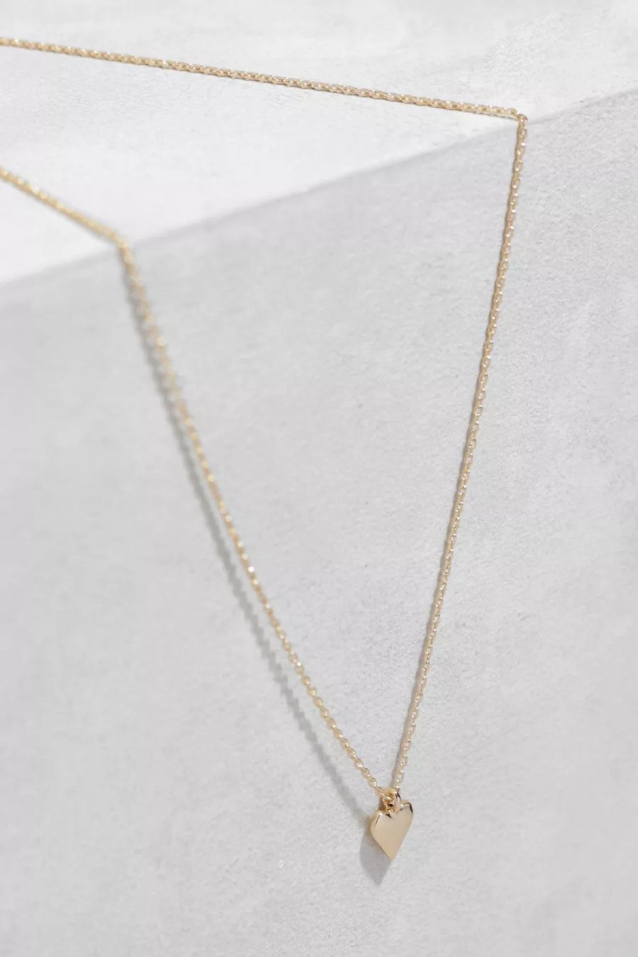 Delicate Gold Heart Necklace | Boohoo.com (UK & IE)
