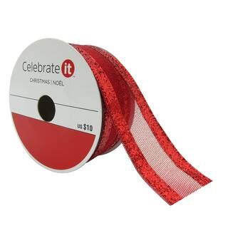 1.5" Sheer Wired Ribbon by Celebrate It™ Christmas | Michaels Stores