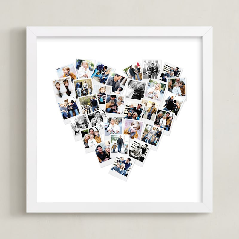 "Heart Snapshot Mix® Photo Art" - Custom Photo Art by Minted. | Minted