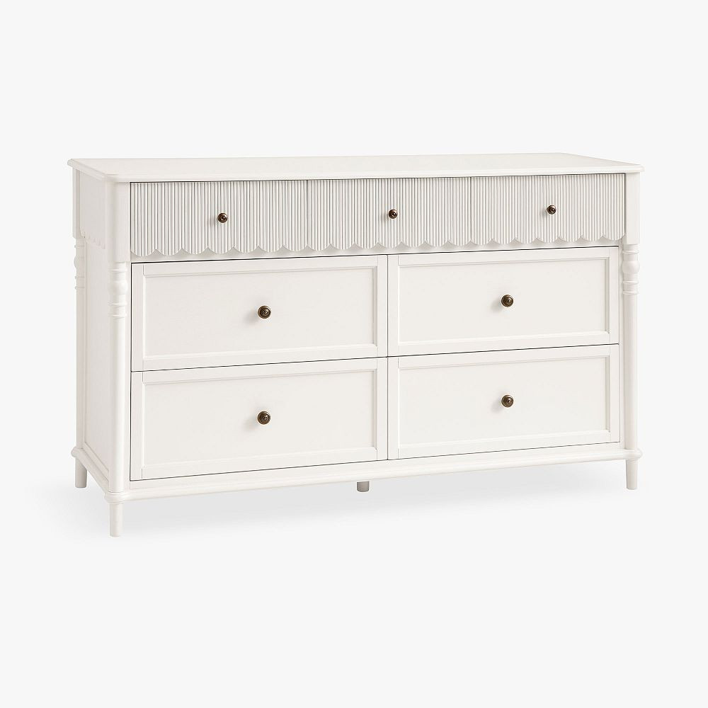 Chris Loves Julia 7-Drawer Scallop Dresser (56w x 19d") | Pottery Barn Teen