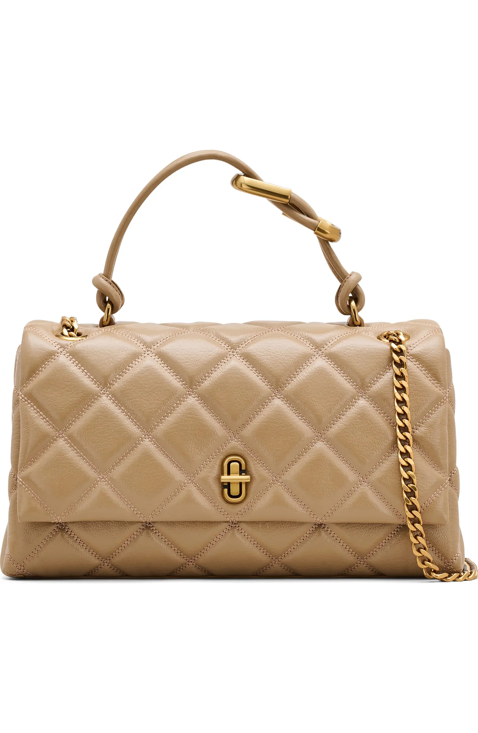 Marc Jacobs The Dual Chain Diamond Quilted Convertible Leather Shoulder Bag | Nordstrom | Nordstrom
