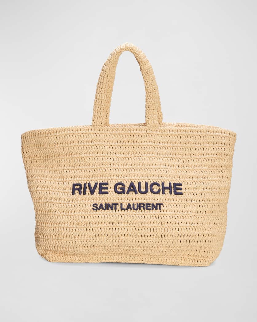Rive Gauche Raffia Tote Bag | Neiman Marcus