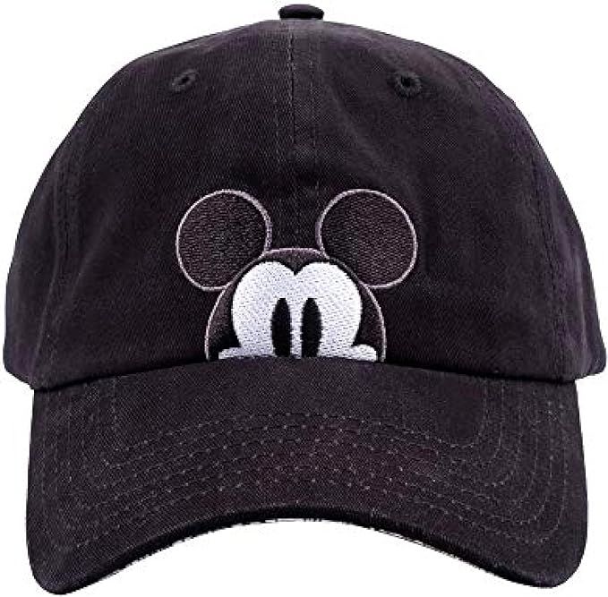 Disney Mickey Mouse Dad Hat, Cotton Adjustable Baseball Cap with Curved Brim | Amazon (US)