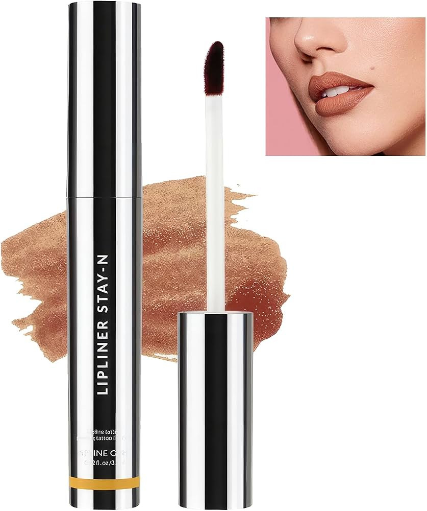 Peel Off Lip Liner Stain Velvet Tint – Long-Lasting, Moisturizing, Non-Sticky Matte Lip Lacquer... | Amazon (US)