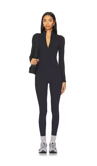 WellBeing + BeingWell WarmWell Olivos Zip Up Jumpsuit in Black. - size S | Revolve Clothing (Global)