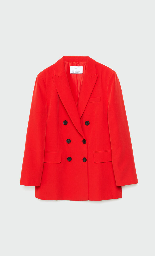 Double-breasted blazer | Stradivarius (UK)