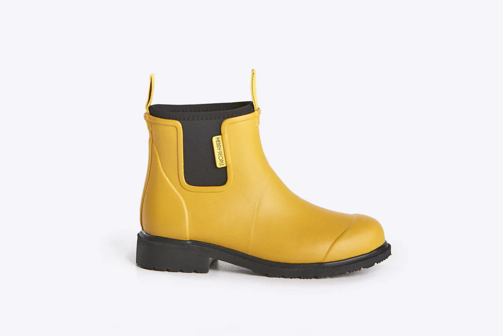 Bobbi Gumboot // Mustard Yellow & Black | Merry People - Australia