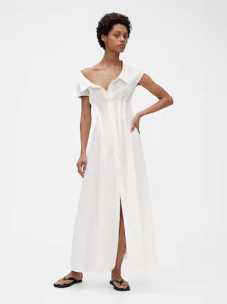 GapStudio Poplin Maxi Shirtdress | Gap (US)