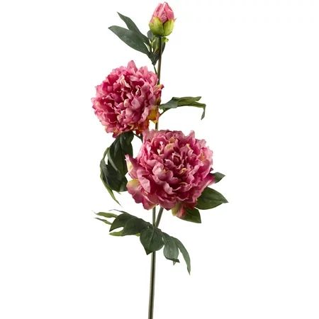 D&W Silks - Pink Peony Stem - Set of 3 | Walmart (US)