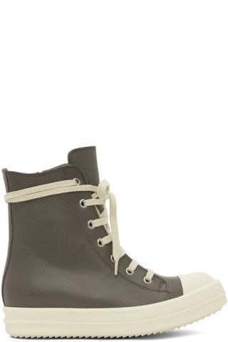 Rick Owens - Gray Strobe Sneakers | SSENSE