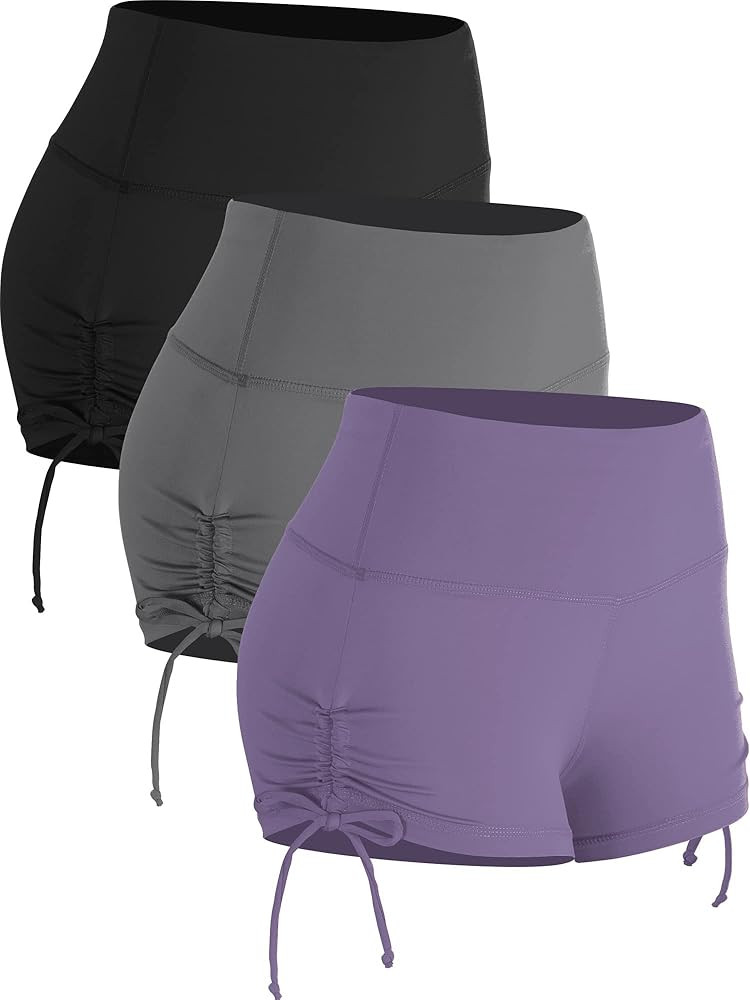 CADMUS Athletic Booty Shorts for Women 3 Pack High Waisted Workout Pro | Amazon (US)