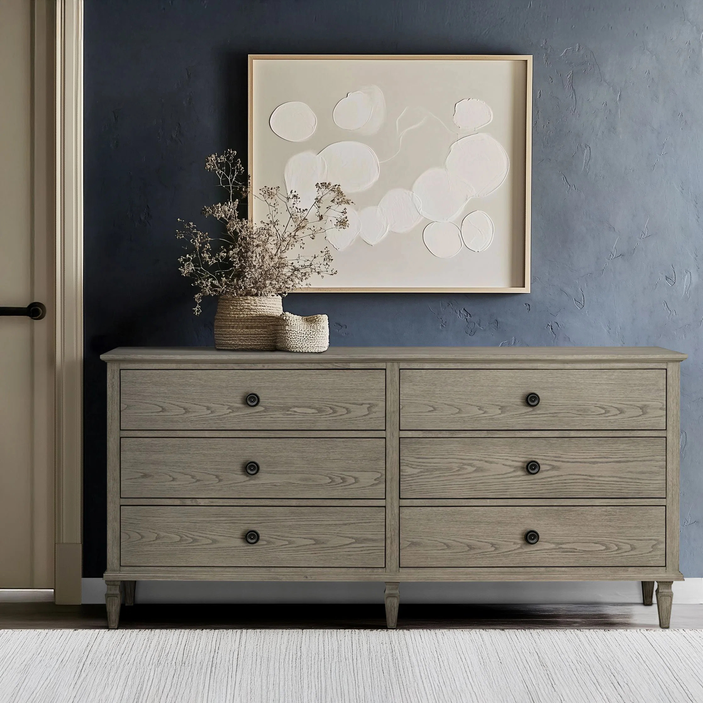 Victoria 6-Drawer Double Wide Wood Dresser | Wayfair North America