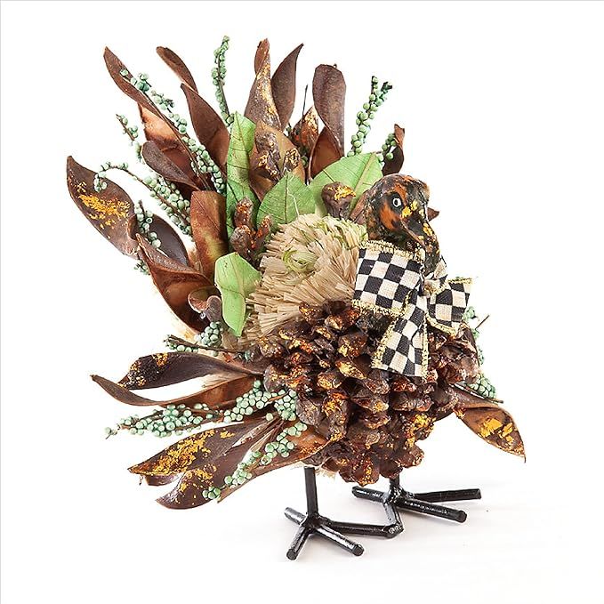 MacKenzie-Childs Small Autumn Naturals Turkey, Shelf Decor and Home Decoration for Living Rooms, ... | Amazon (US)