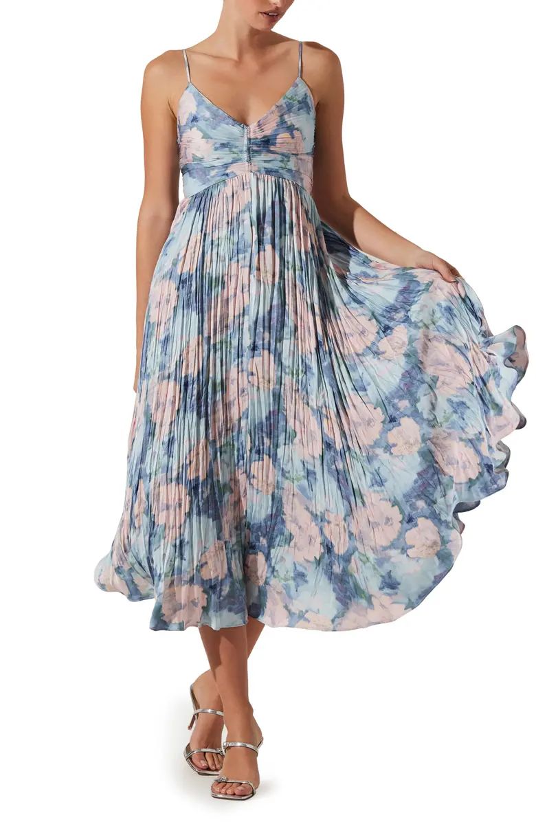 ASTR the Label Maeve Floral Midi Sundress | Nordstrom | Nordstrom