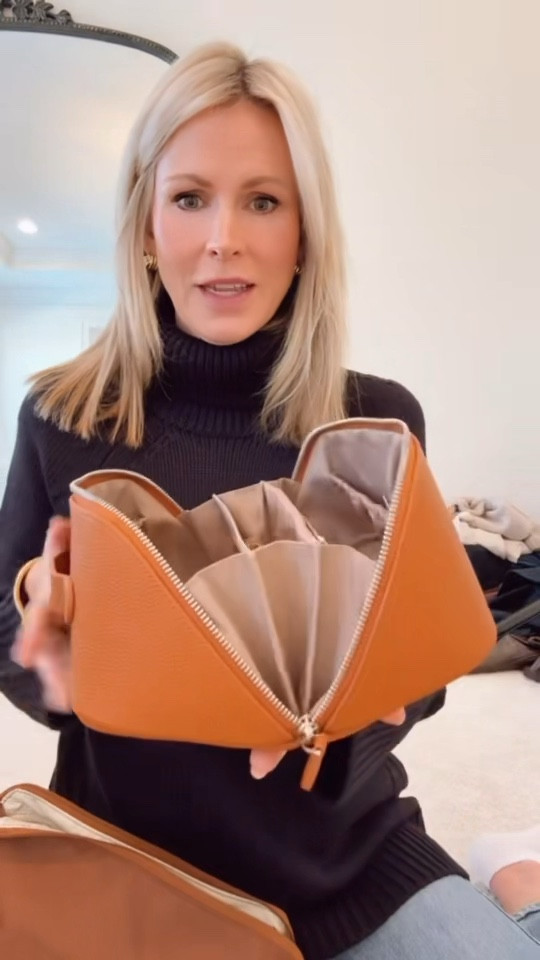 This or that?  Cosmetic travel bag. One is
Washable and the other is leather and structured. Which would you choose?  

#LTKmorningroutine #LTKNYFW #LTKTravel