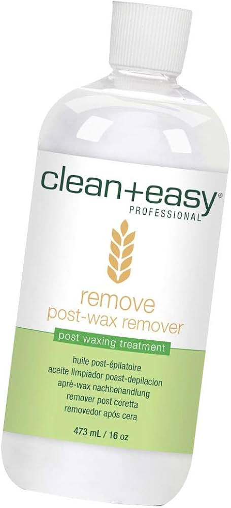 Clean + Easy Remove - After Wax Remover for the Skin with Wheat Germ Oil, Post Waxing Cleanser, 1... | Amazon (US)