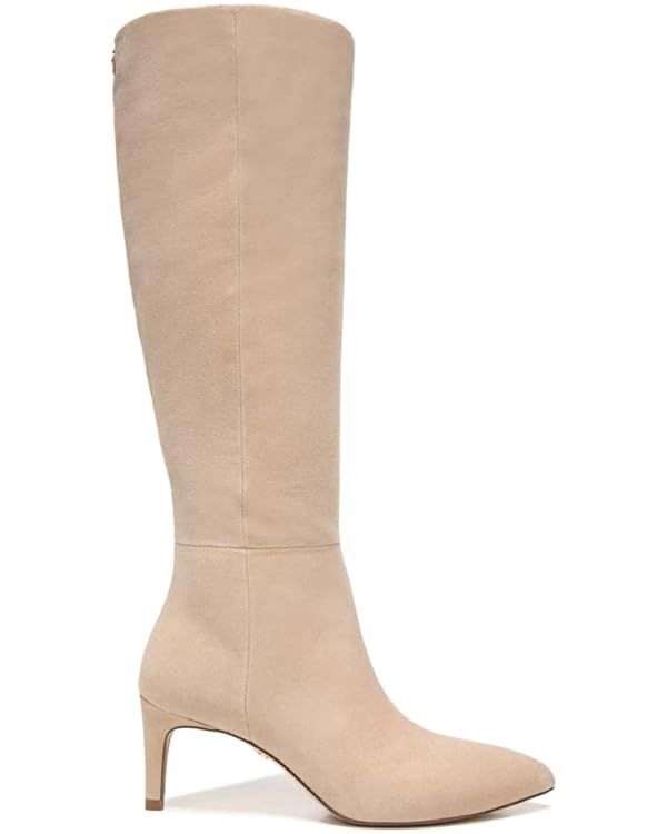 Sam Edelman Uma Copper Leather Pointed Toe Mid Heel Knee High Fashion Boots | Amazon (US)