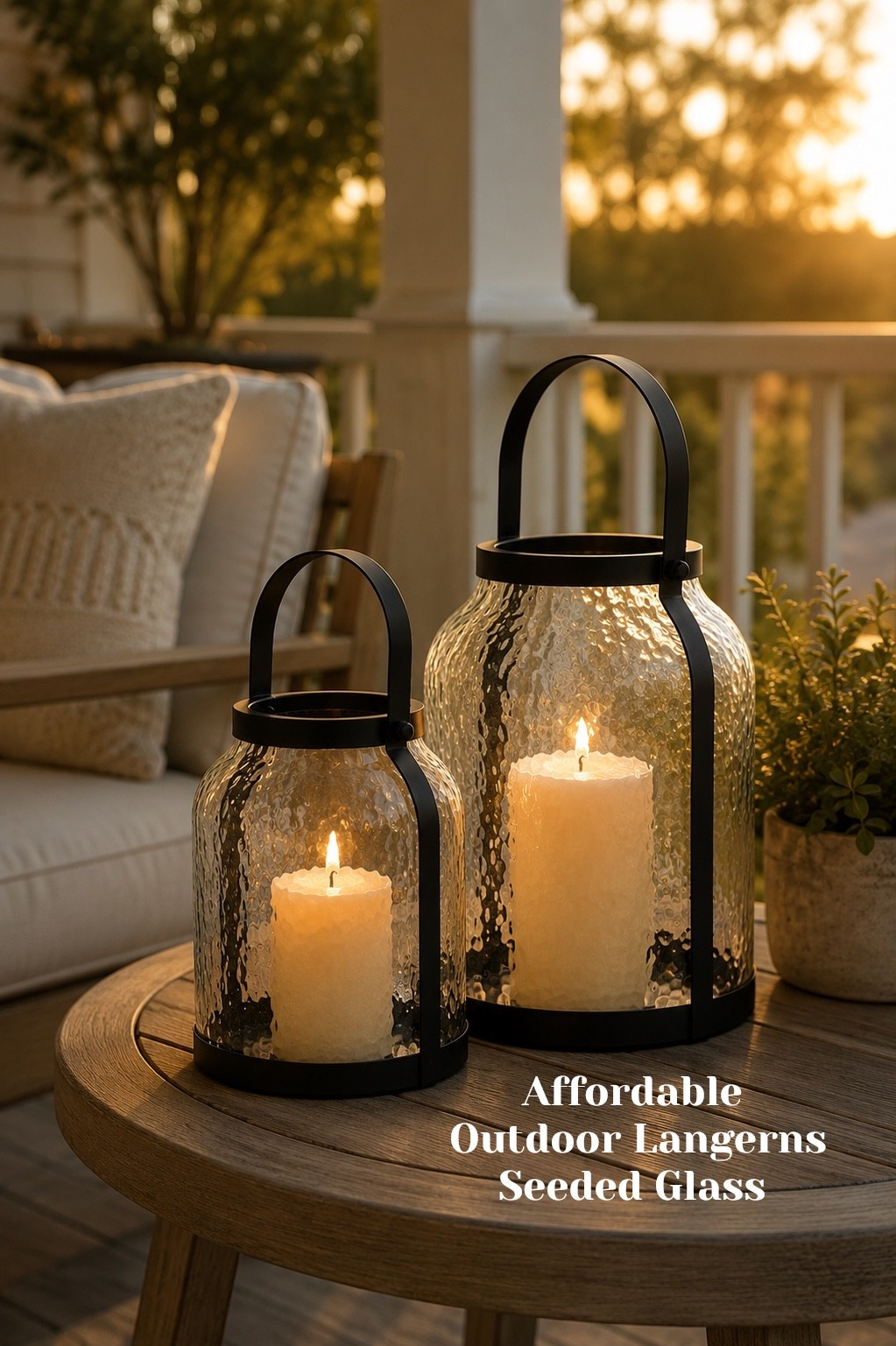 these affordable,
On sale: outdoor accents from walmart are making my porch feel so cozy lately ✨

i love how these lanterns instantly warm up a conversation area, especially in the evenings when the candles are glowing. they look high end, but the price point is so good 👏🏼

simple pieces like this really do make a space feel finished without overdoing it.

if you love simple upgrades like this, i share ideas like this all the time 🤍

#OutdoorDecor #WalmartFinds #PatioDecor #CozyHome #LTKOutdoor #LTKPatio #PorchAccents

#LTKSeasonal #LTKSaleAlert