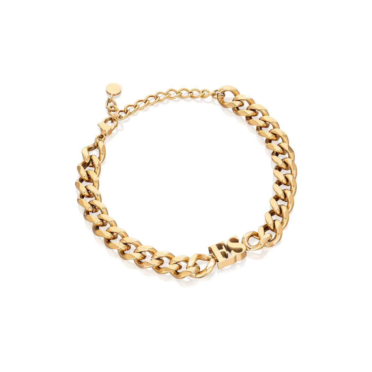 Initial Curb Bracelet (Gold) | Abbott Lyon
