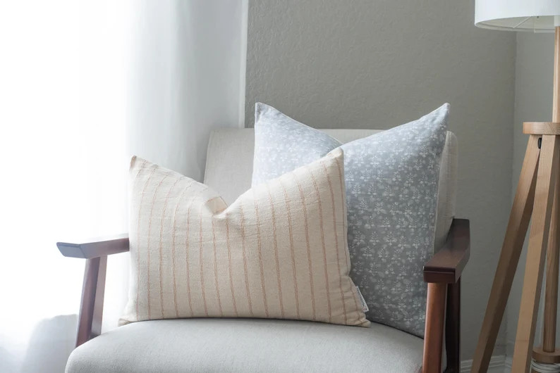 Julia Pillow Cover  Hmong Textile  Striped Pillow Cream | Etsy | Etsy (US)