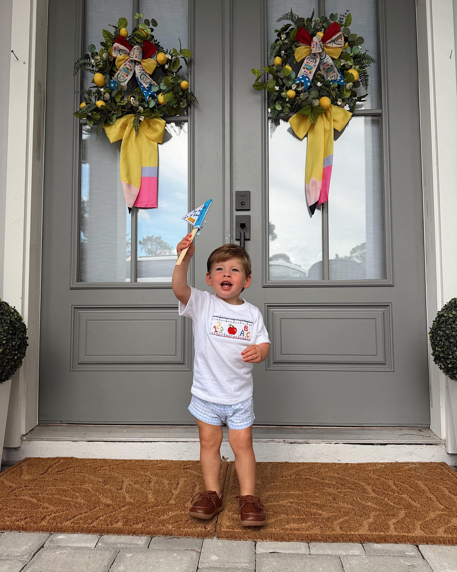Storm is all ready for his first day of school in his @classicwhimsy outfit!

#LTKootd #LTKmomlife #LTKKids