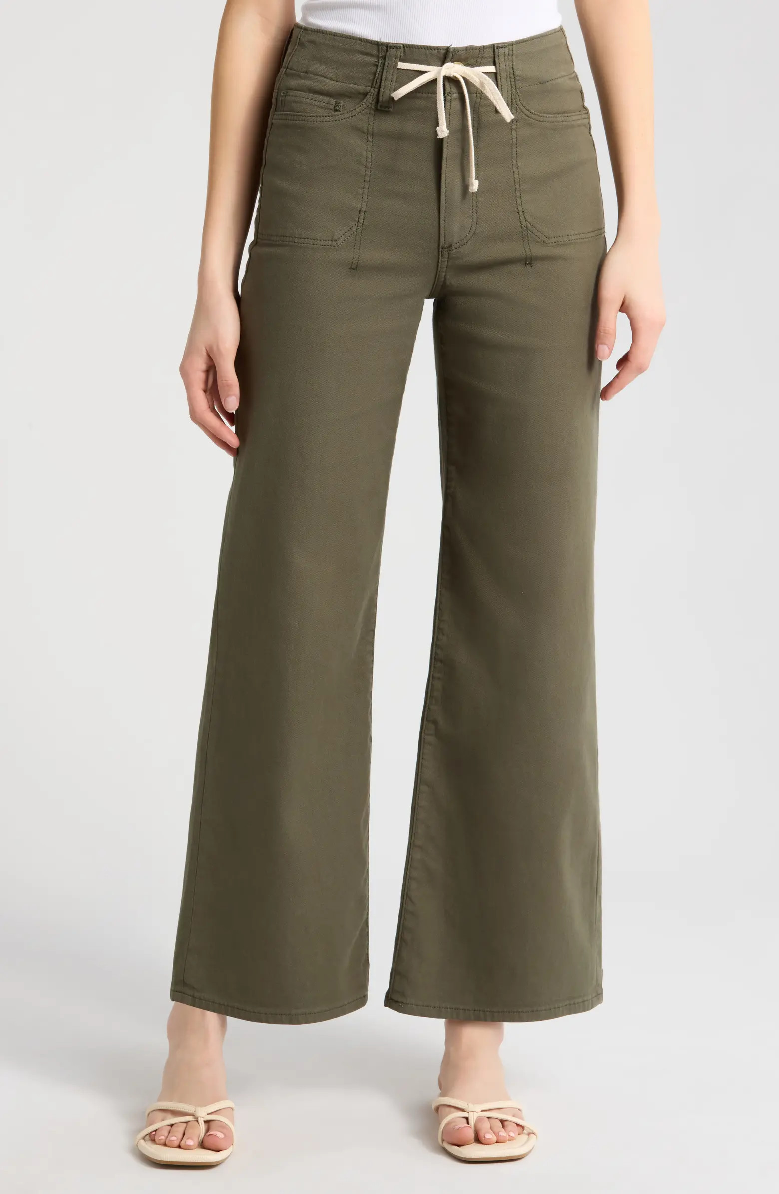 Ari Drawstring Wide Leg Pants | Nordstrom