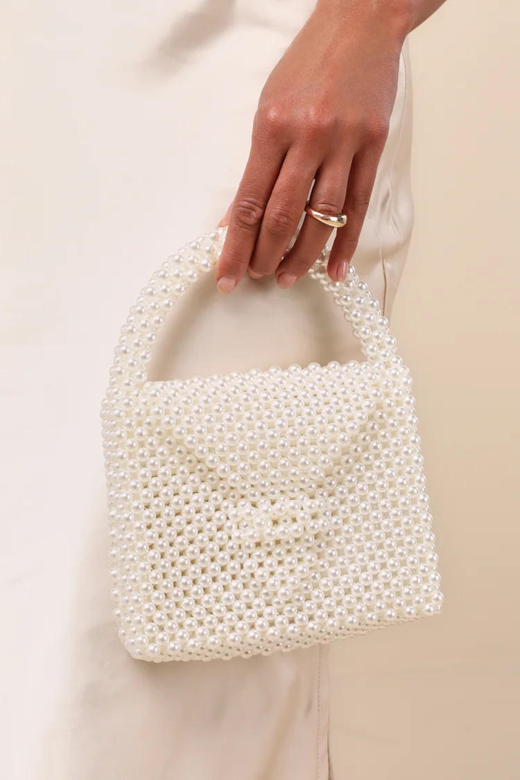 Damona Ivory Pearl Handle Bag | Lulus