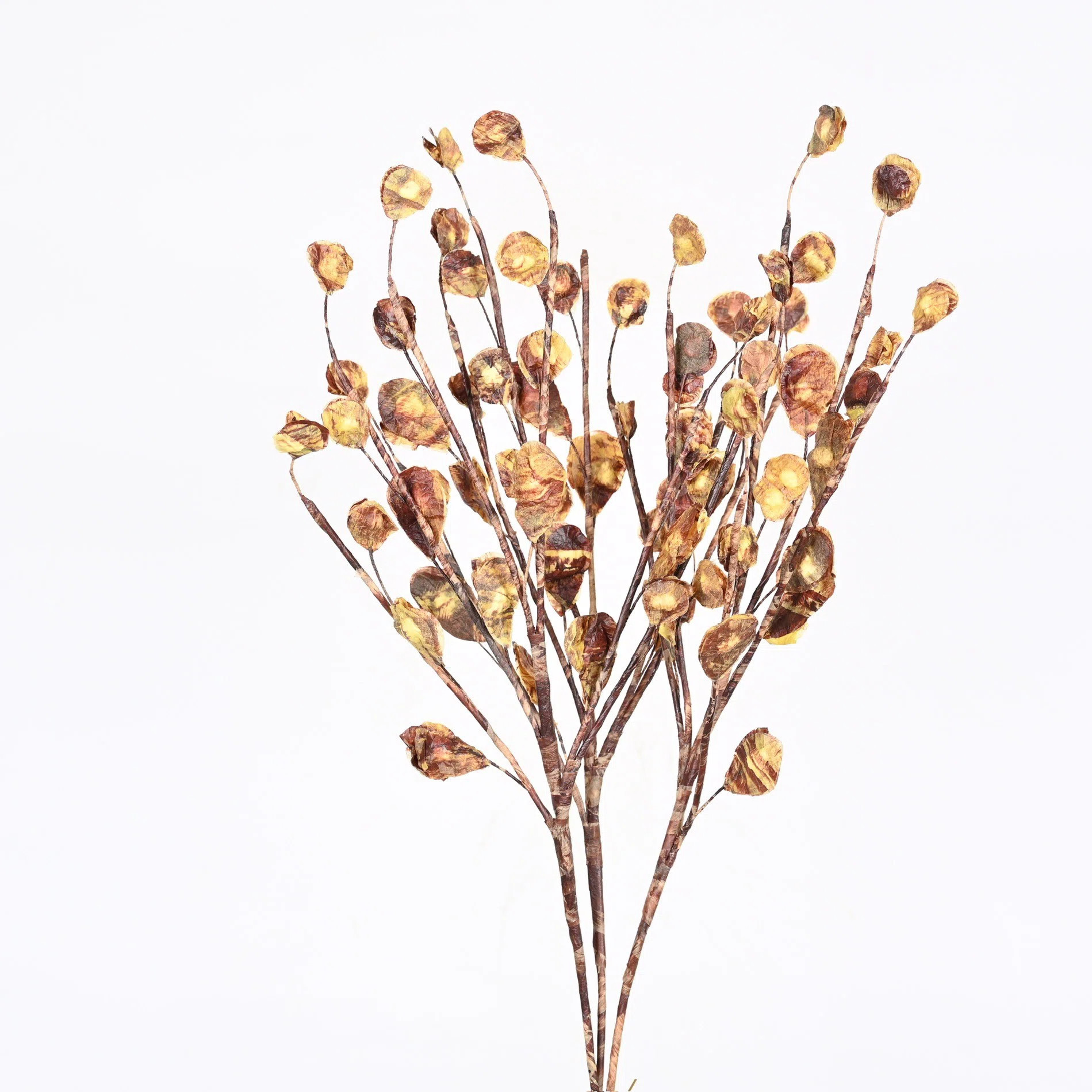 Primrue 31" H Artificial Fall Autumn Foliage Blossoms Cluster Bush Stem For Vase Filler Thanksgiv... | Wayfair North America