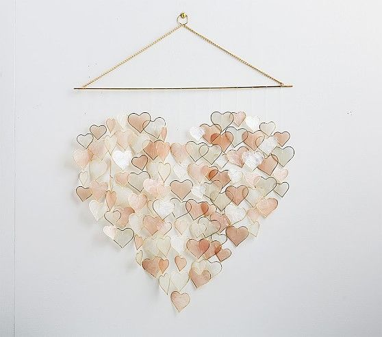 Capiz Heart Wall Hanging | Pottery Barn Kids