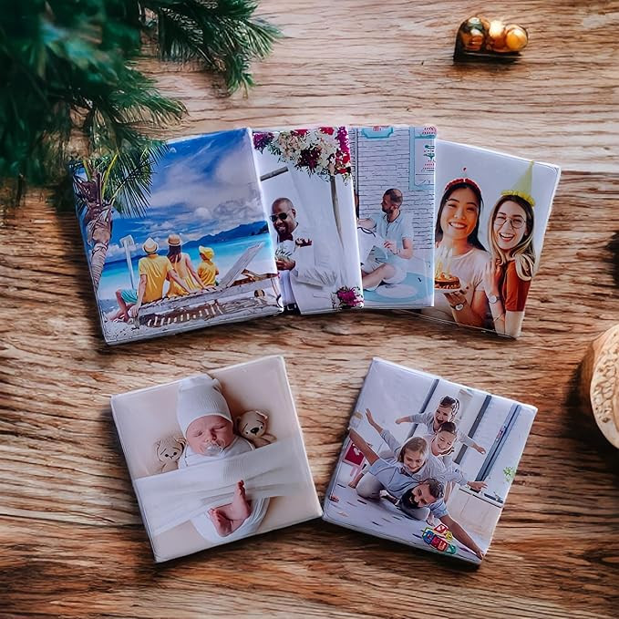 Set of 6 Custom Photo Magnets, Personalized Gifts, Holiday Keepsakes, Personalized Refrigerator M... | Amazon (US)