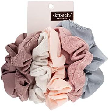 Kitsch Matte Scrunchies for Hair | Hair Scrunchies for Women | Soft Scrunchy Hair Bands | Scrunch... | Amazon (US)